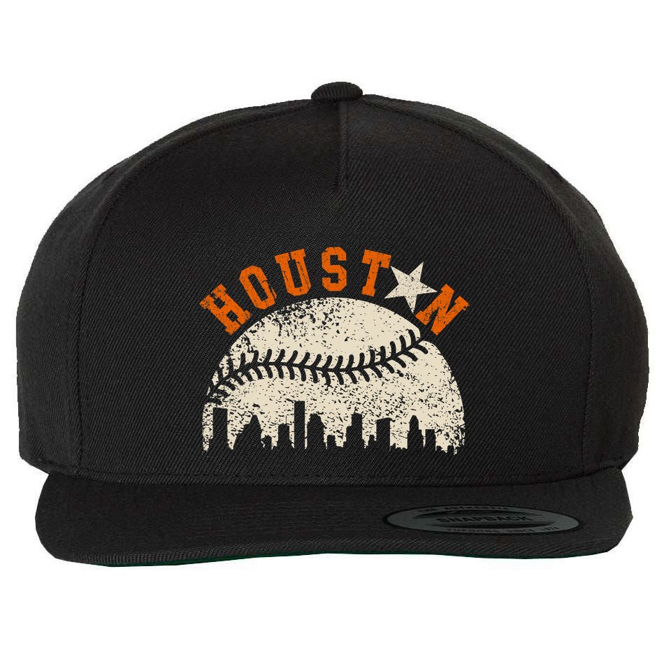 Vintage Houston Texas Pride Houston Strong Wool Snapback Cap