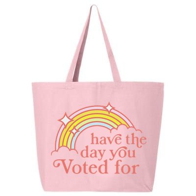 Vintage Have The Day You Voted For Retro Rainbow 25L Jumbo Tote