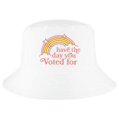 Vintage Have The Day You Voted For Retro Rainbow Cool Comfort Performance Bucket Hat