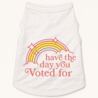 Vintage Have The Day You Voted For Retro Rainbow Doggie Tank