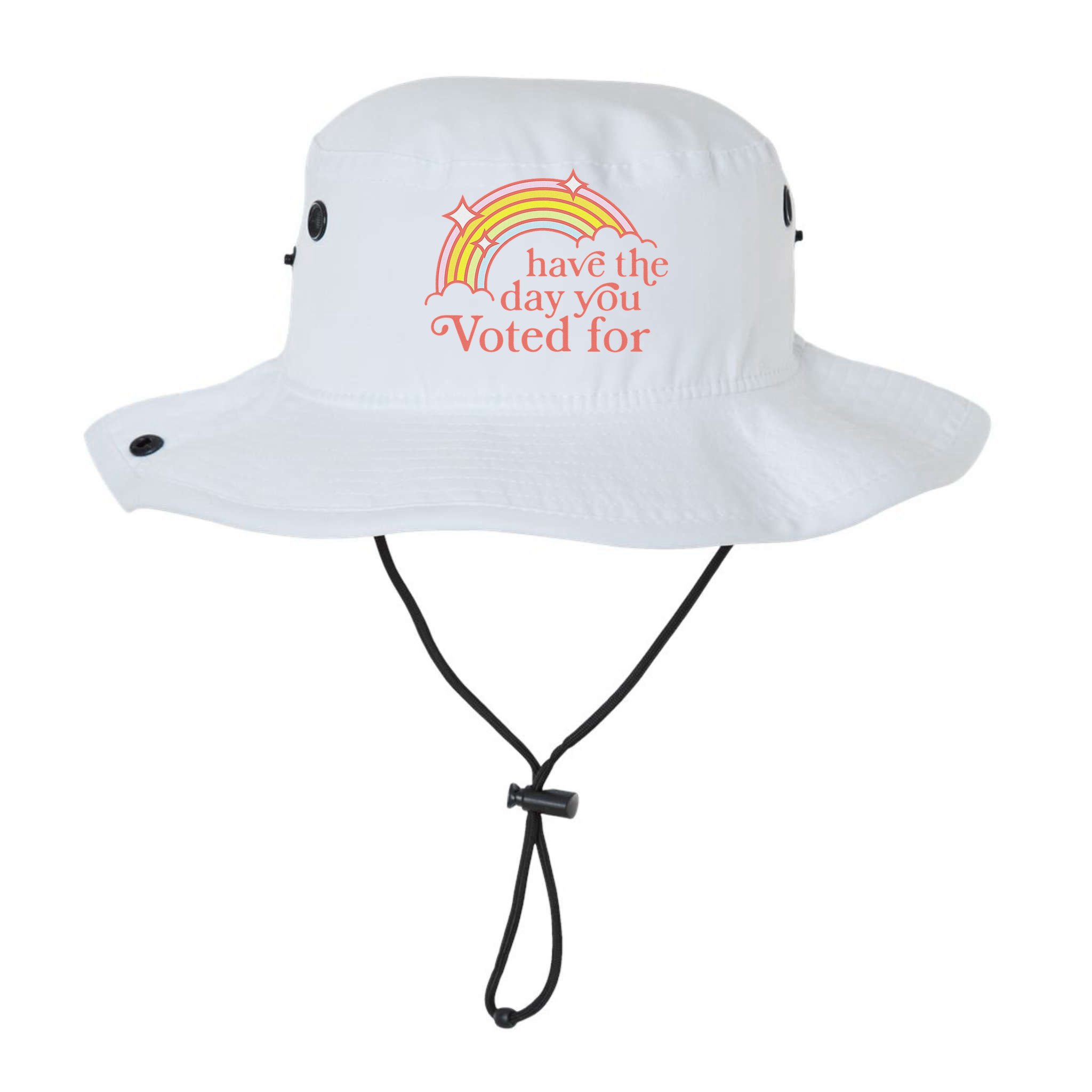 Vintage Have The Day You Voted For Retro Rainbow Bucket Hat
