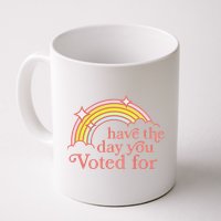 Vintage Have The Day You Voted For Retro Rainbow Mug