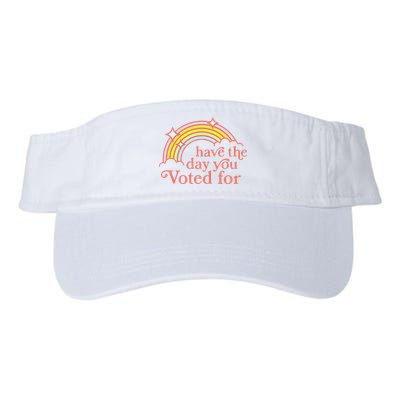 Vintage Have The Day You Voted For Retro Rainbow Visor