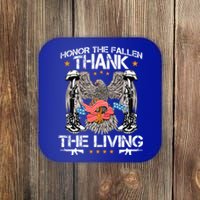 Veteran Honor The Fallen Thank The Living Usa Flag Gift Coaster