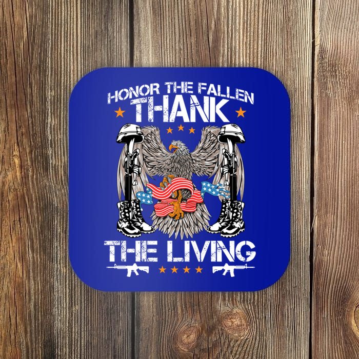 Veteran Honor The Fallen Thank The Living Usa Flag Gift Coaster