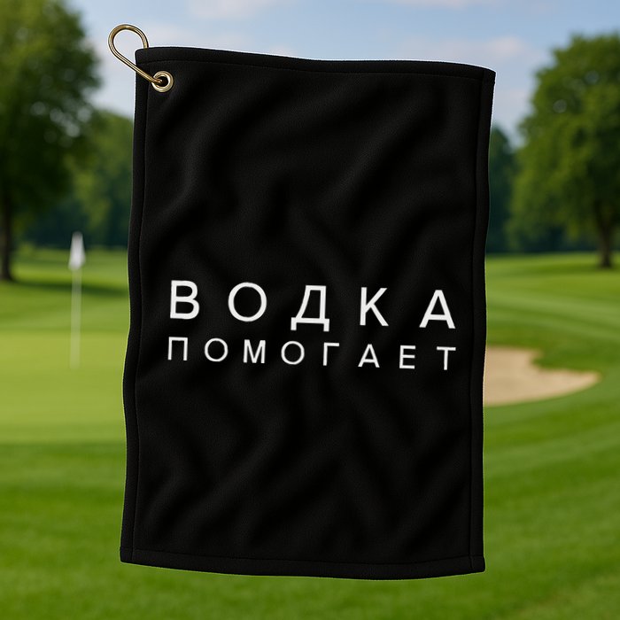 Vodka Helps Translate The Russian Language Golf Towel