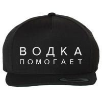 Vodka Helps Translate The Russian Language Wool Snapback Cap