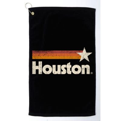 Vintage Houston Texas Gift Houston Strong Stripes Gift Platinum Collection Golf Towel