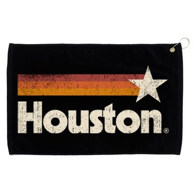 Vintage Houston Texas Gift Houston Strong Stripes Gift Grommeted Golf Towel