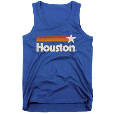 Vintage Houston Texas Gift Houston Strong Stripes Gift Tank Top