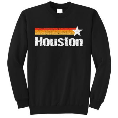 Vintage Houston Texas Houston Strong Stripes Usa Texas Sweatshirt