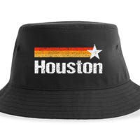 Vintage Houston Texas Houston Strong Stripes Usa Texas Sustainable Bucket Hat