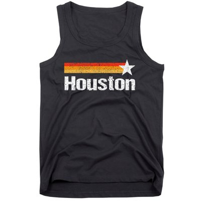 Vintage Houston Texas Houston Strong Stripes Usa Texas Tank Top