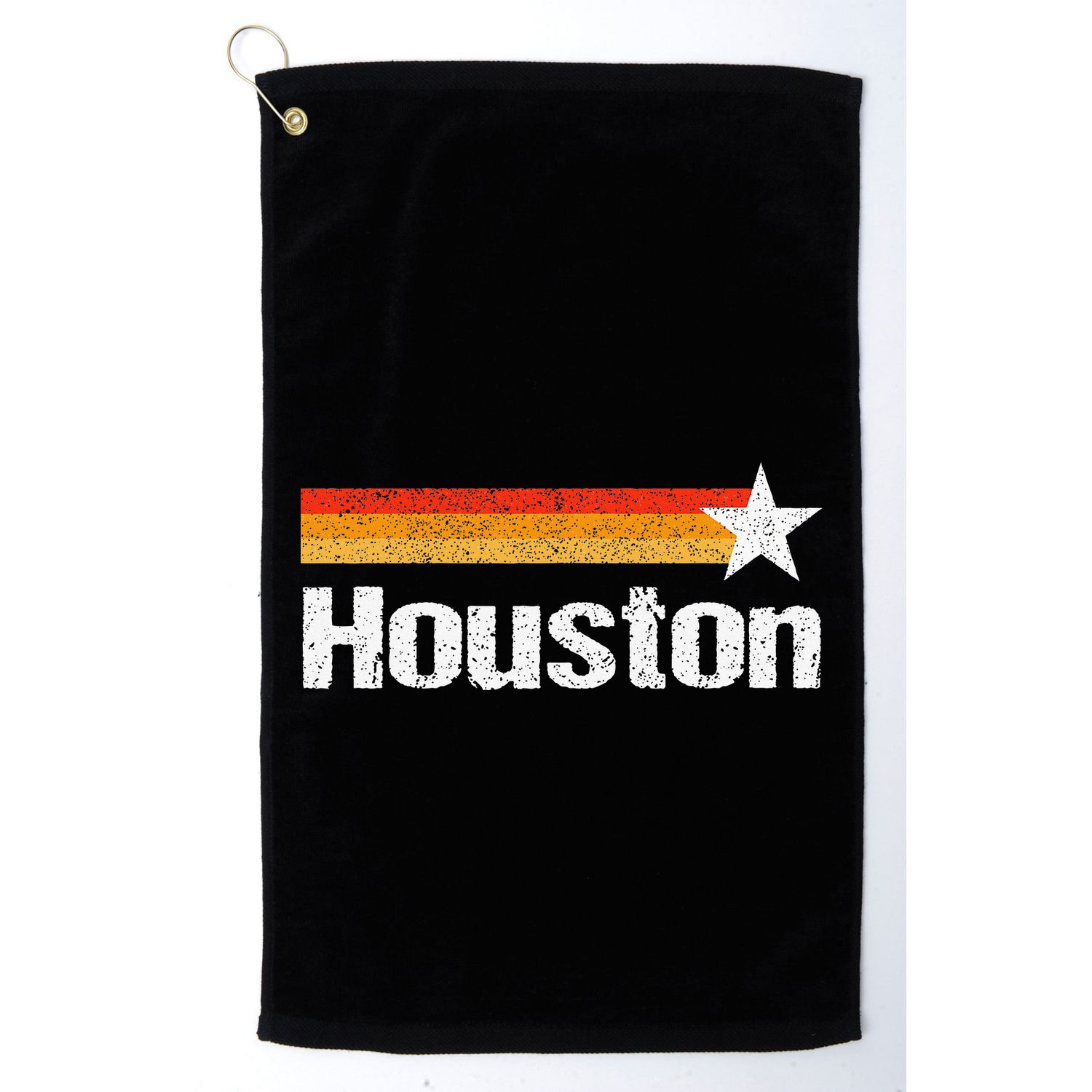 Vintage Houston Texas Houston Strong Stripes Usa Texas Golf Towel