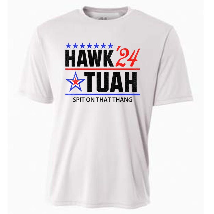 Vintage Hawk Tauh 24 Spit On That Thang Sarcastic Parody Cooling Performance Crew T-Shirt