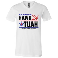 Vintage Hawk Tauh 24 Spit On That Thang Sarcastic Parody V-Neck T-Shirt