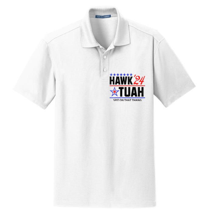 Vintage Hawk Tauh 24 Spit On That Thang Sarcastic Parody Dry Zone Grid Polo