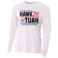 Vintage Hawk Tauh 24 Spit On That Thang Sarcastic Parody Cooling Performance Long Sleeve Crew