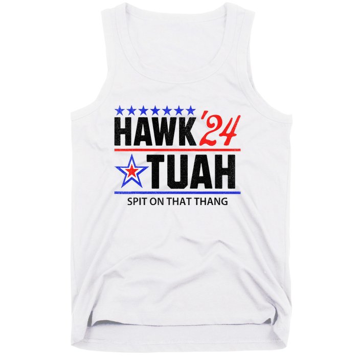 Vintage Hawk Tauh 24 Spit On That Thang Sarcastic Parody Tank Top