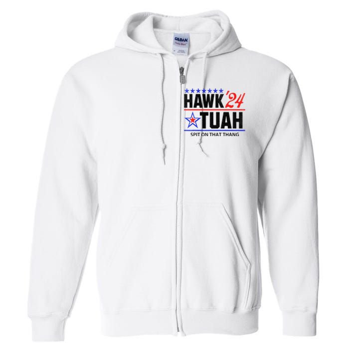 Vintage Hawk Tauh 24 Spit On That Thang Sarcastic Parody Full Zip Hoodie