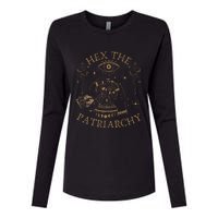 Vintage Hex The Patriarchy Feminist Witch Womens Cotton Relaxed Long Sleeve T-Shirt