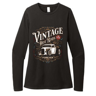 Vintage Hotrods Usa Forever Classic Car Nostalgia Design Womens CVC Long Sleeve Shirt