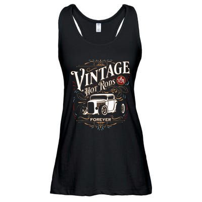 Vintage Hotrods Usa Forever Classic Car Nostalgia Design Ladies Essential Flowy Tank