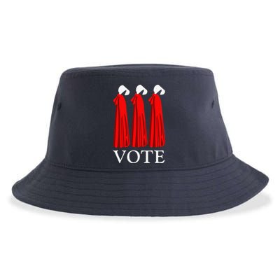 Vote Handmaids Vote 2024 Feminist Funny Sustainable Bucket Hat