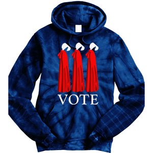 Vote Handmaids Vote 2024 Feminist Funny Tie Dye Hoodie