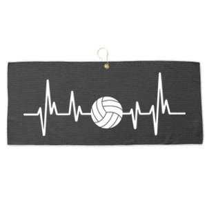 Volleyball Heartbeagift Volleyball Lover Gift Large Microfiber Waffle Golf Towel