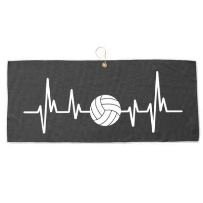 Volleyball Heartbeagift Volleyball Lover Gift Large Microfiber Waffle Golf Towel