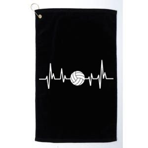 Volleyball Heartbeagift Volleyball Lover Gift Platinum Collection Golf Towel