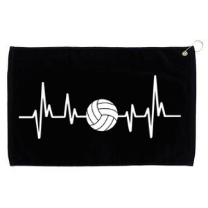 Volleyball Heartbeagift Volleyball Lover Gift Grommeted Golf Towel