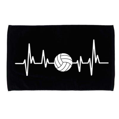 Volleyball Heartbeagift Volleyball Lover Gift Microfiber Hand Towel