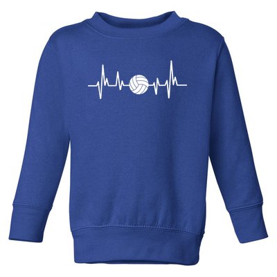 Volleyball Heartbeagift Volleyball Lover Gift Toddler Sweatshirt