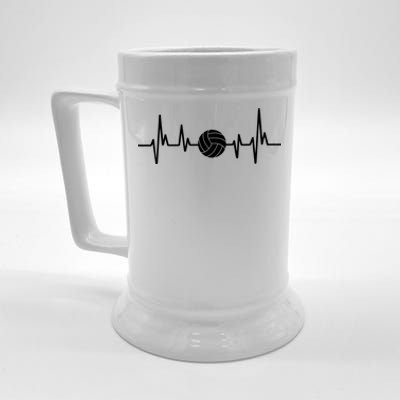 Volleyball Heartbeagift Volleyball Lover Gift Beer Stein