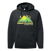 Vintage Hawaii Volcanoes National Park Performance Fleece Hoodie