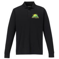 Vintage Hawaii Volcanoes National Park Performance Long Sleeve Polo