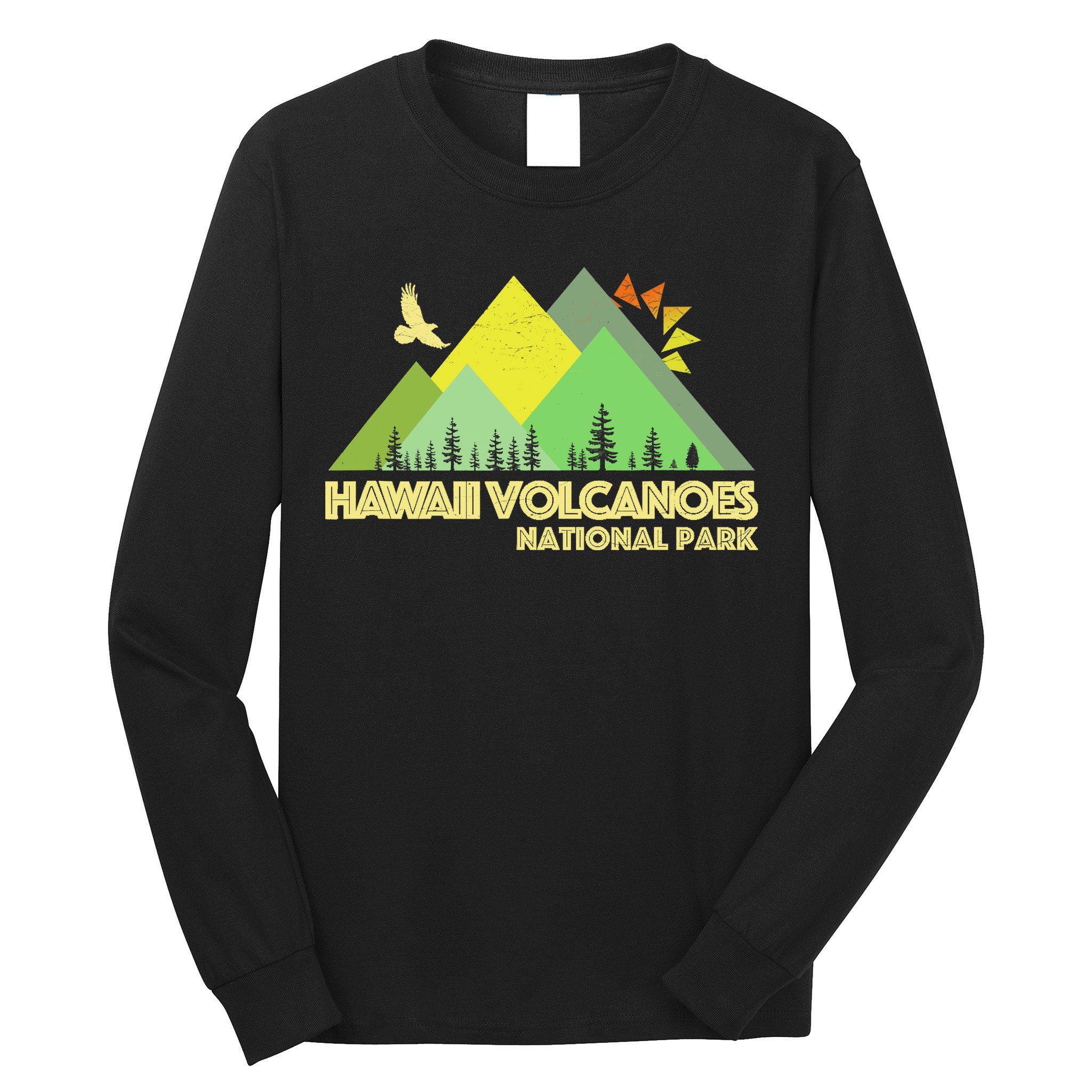 Vintage Hawaii Volcanoes National Park Long Sleeve Shirt