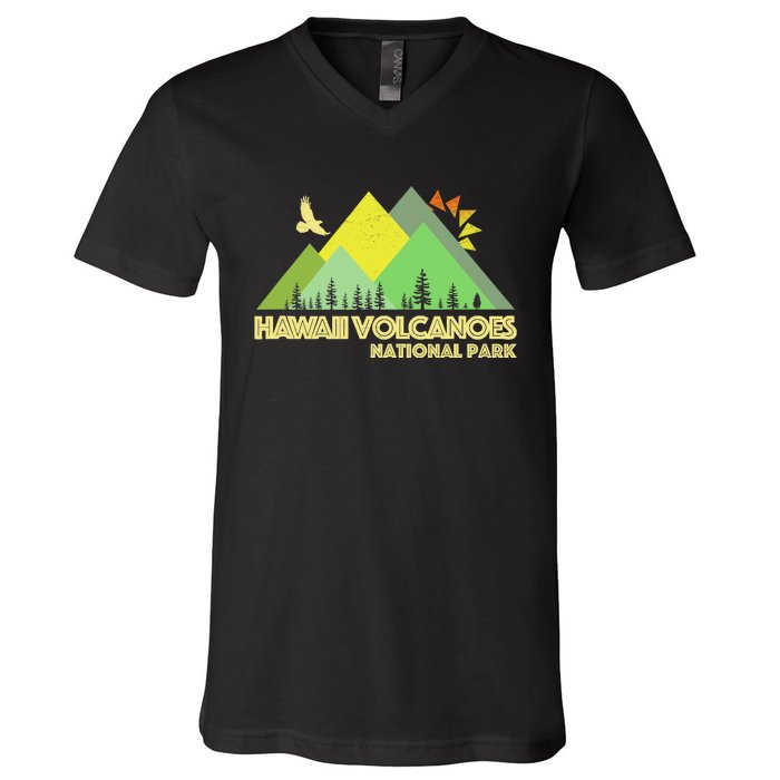 Vintage Hawaii Volcanoes National Park V-Neck T-Shirt