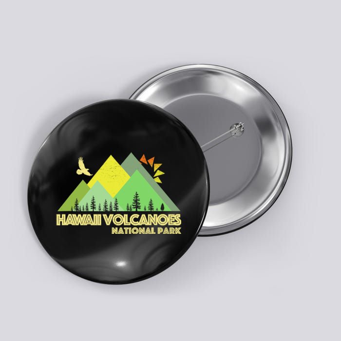 Vintage Hawaii Volcanoes National Park Button