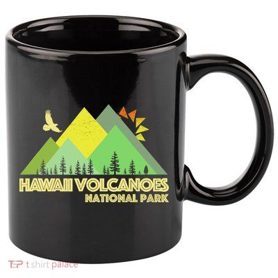 Vintage Hawaii Volcanoes National Park 11oz C Handle Ceramic Mug