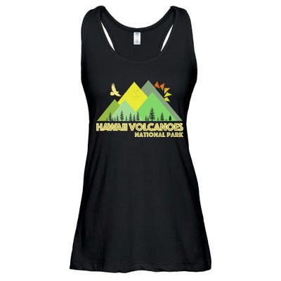 Vintage Hawaii Volcanoes National Park Ladies Essential Flowy Tank