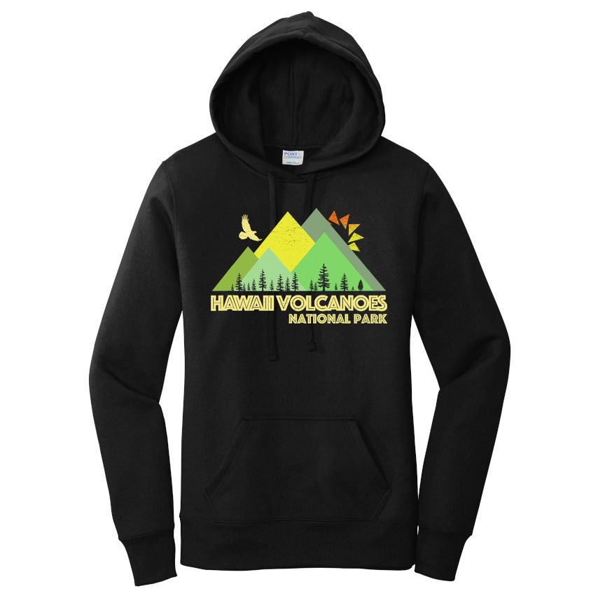 Vintage Hawaii Volcanoes National Park Women's Pullover Hoodie