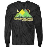 Vintage Hawaii Volcanoes National Park Tie-Dye Long Sleeve Shirt