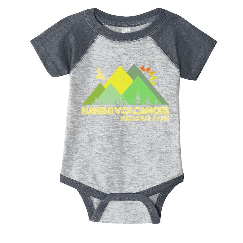 Vintage Hawaii Volcanoes National Park Infant Baby Jersey Bodysuit
