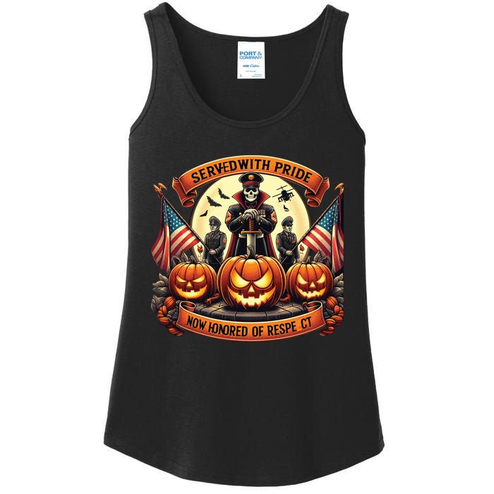 Veterans Halloween Ladies Essential Tank