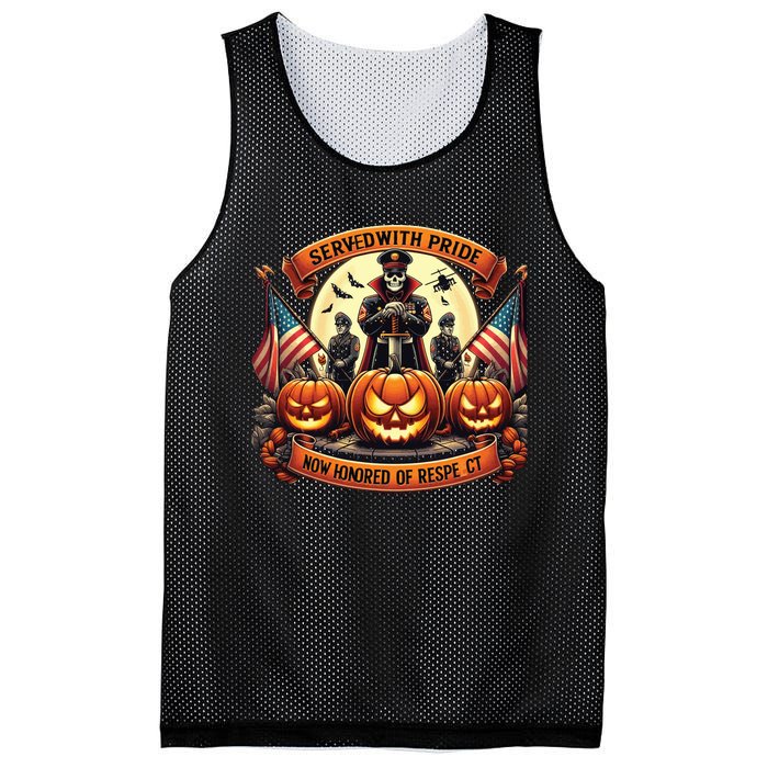 Veterans Halloween Mesh Reversible Basketball Jersey Tank