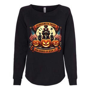 Veterans Halloween Womens California Wash Sweatshirt