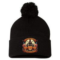 Veterans Halloween Pom Pom 12in Knit Beanie